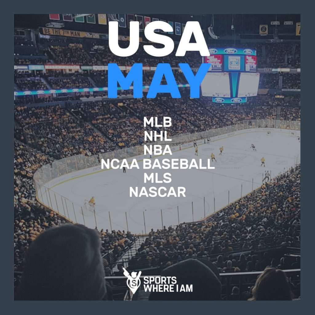 Sports Calendar USA in May