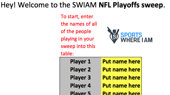 SWIAM NFL Playoff Sweep