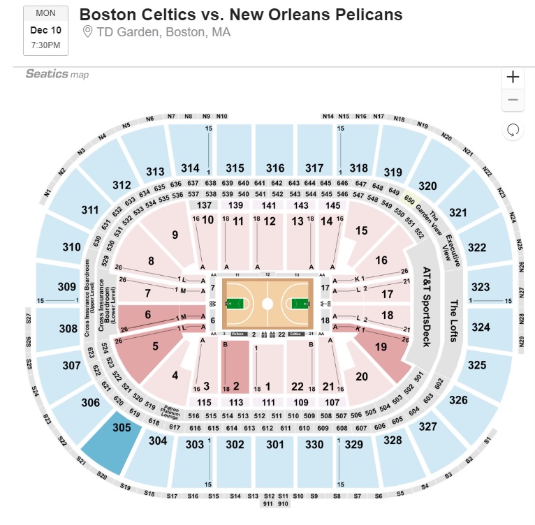 TD Garden Seating tips Where to sit NHL NBA