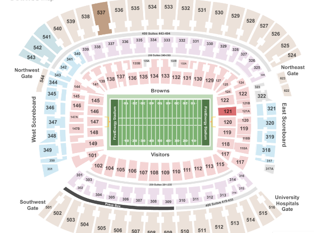 Where to sit at FirstEnergy Stadium Cleveland Browns