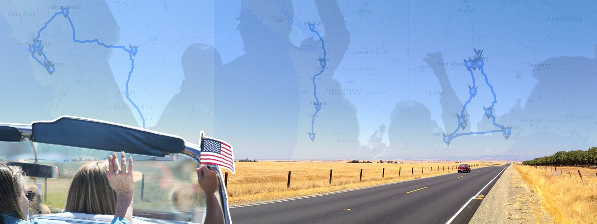 best road trips USA Canada sports