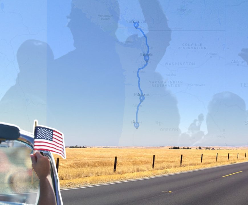 best road trips USA Canada sports