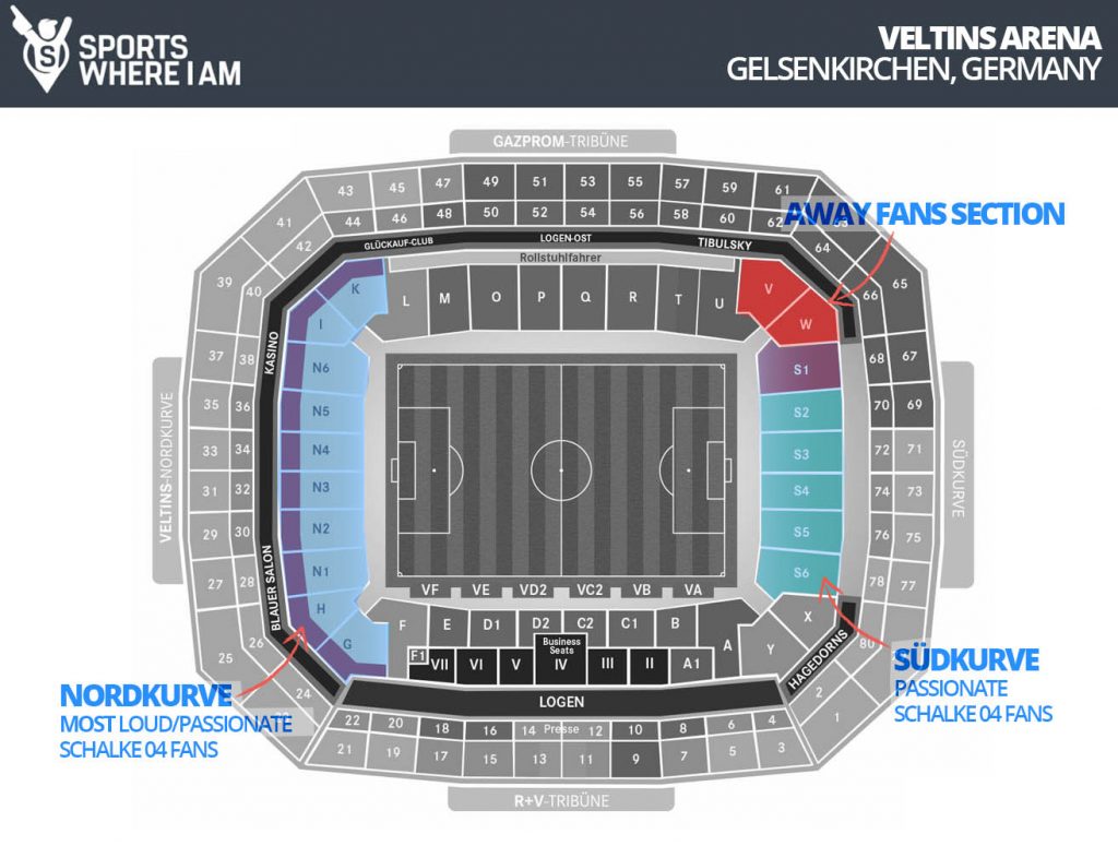 VELTINS Arena seating guide